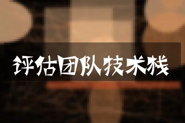 评估团队技术栈
