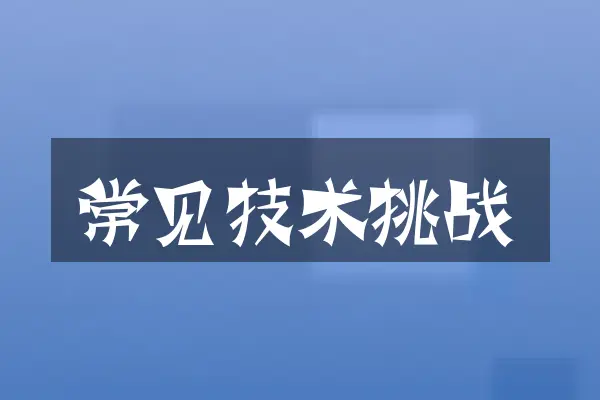 常见技术挑战